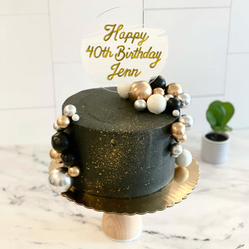 Black Constellation Cake