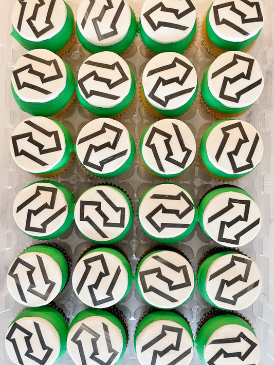Printed Logo Cupcakes