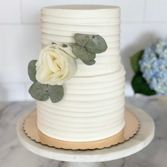 Mini Ribbed Tiered Cake
