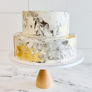 Marbled Tiered Cake