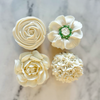 White Floral Cupcakes