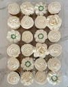 White Floral Cupcakes